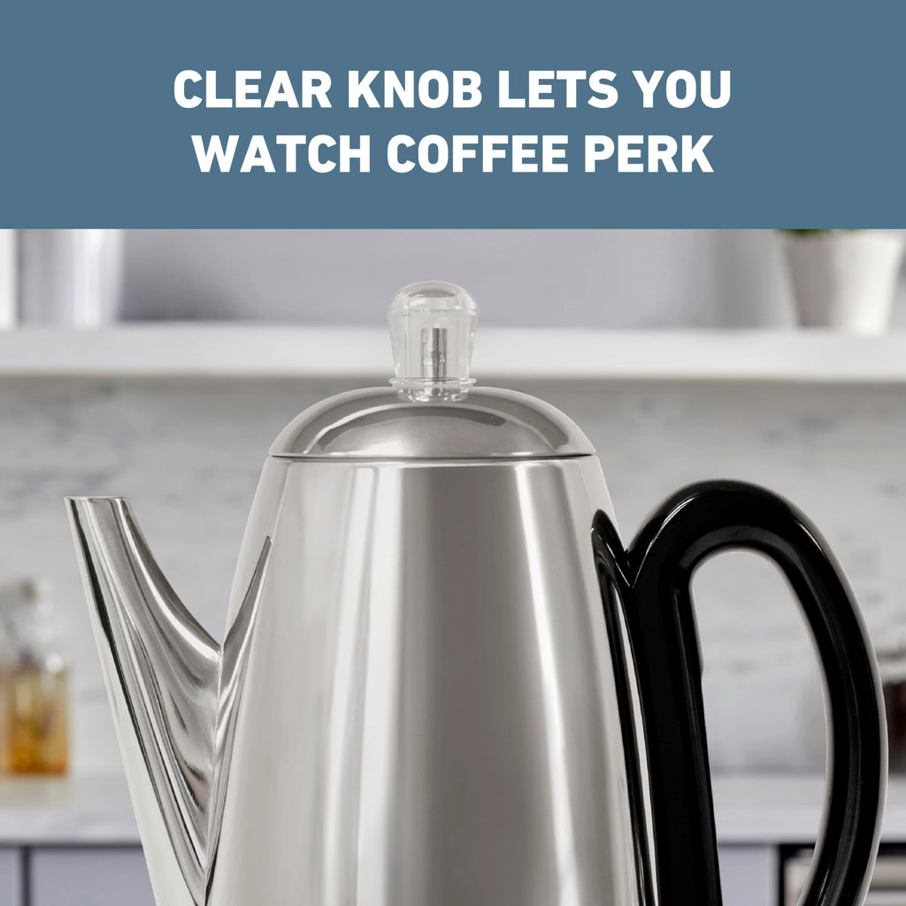 12-Cup Stainless Steel Electric Percolator Coffee Maker R847760