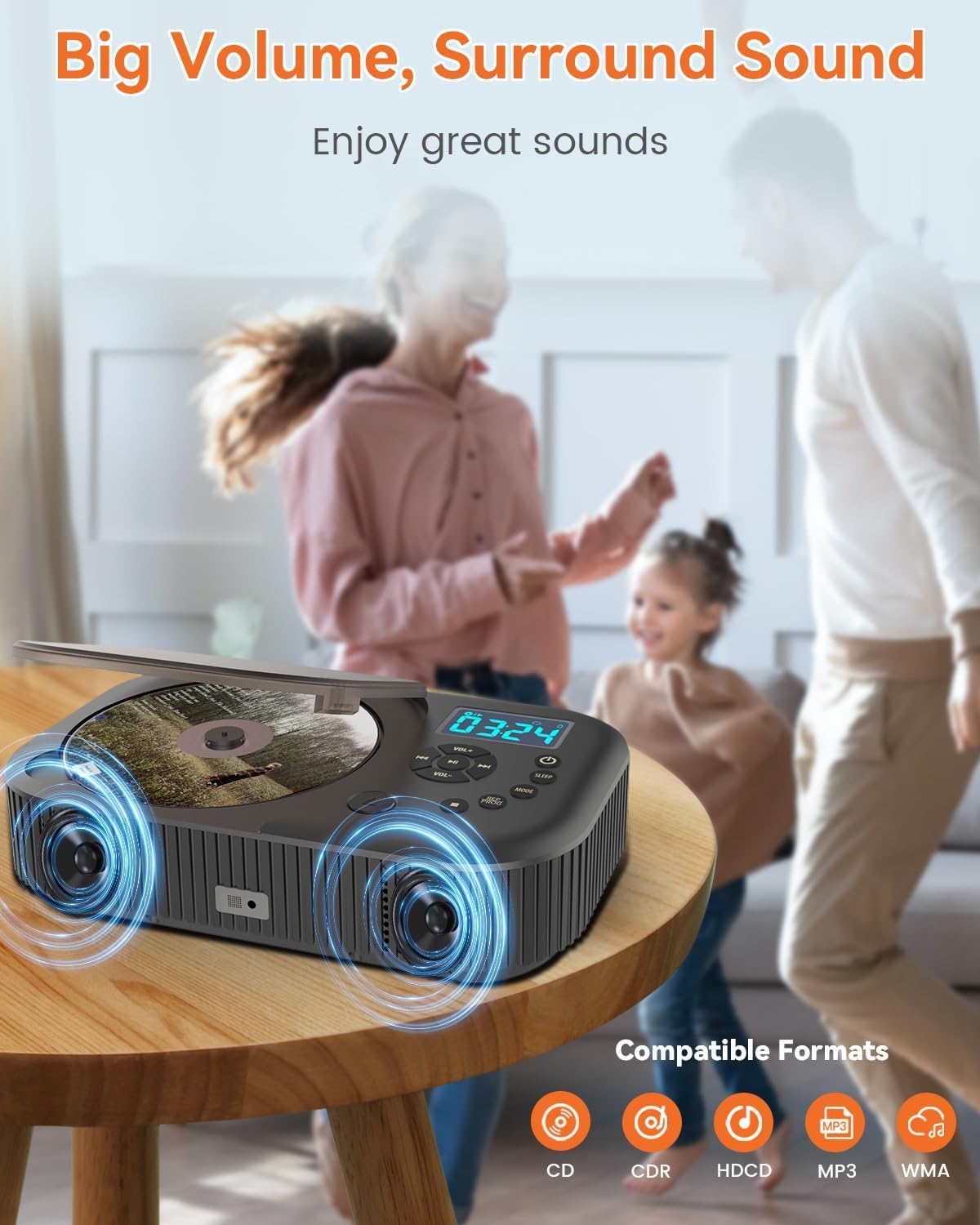Portable Dual Stereo CD Player Black E142316