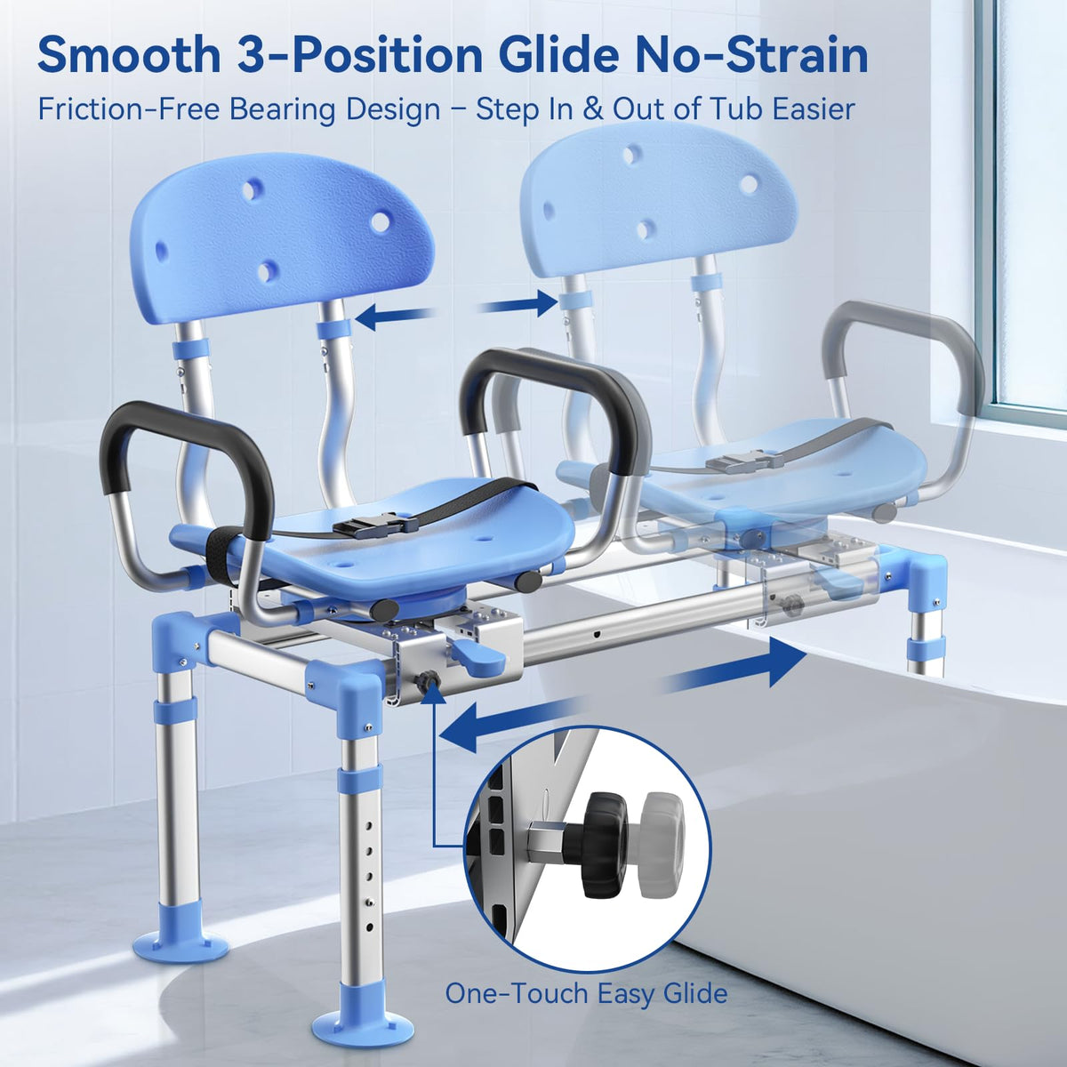 Sliding Shower Chair Tub Transfer Bench Y807