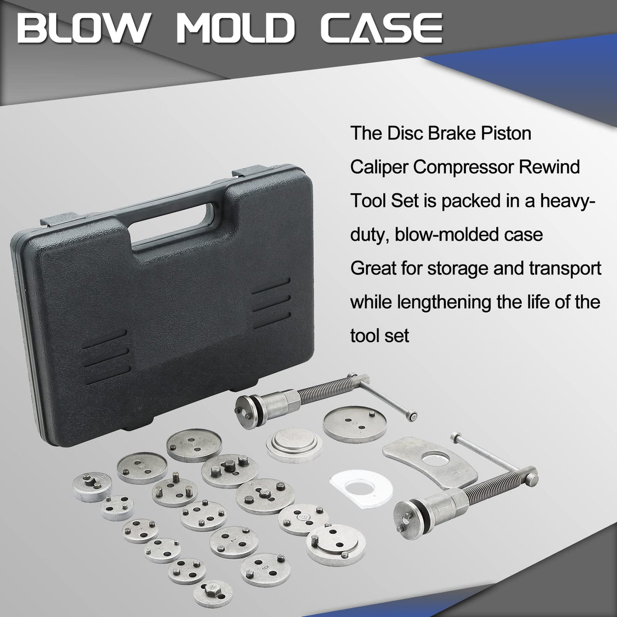 23pcs Heavy Duty Disc Brake Caliper Tool Set and Wind Back Kit Z447338