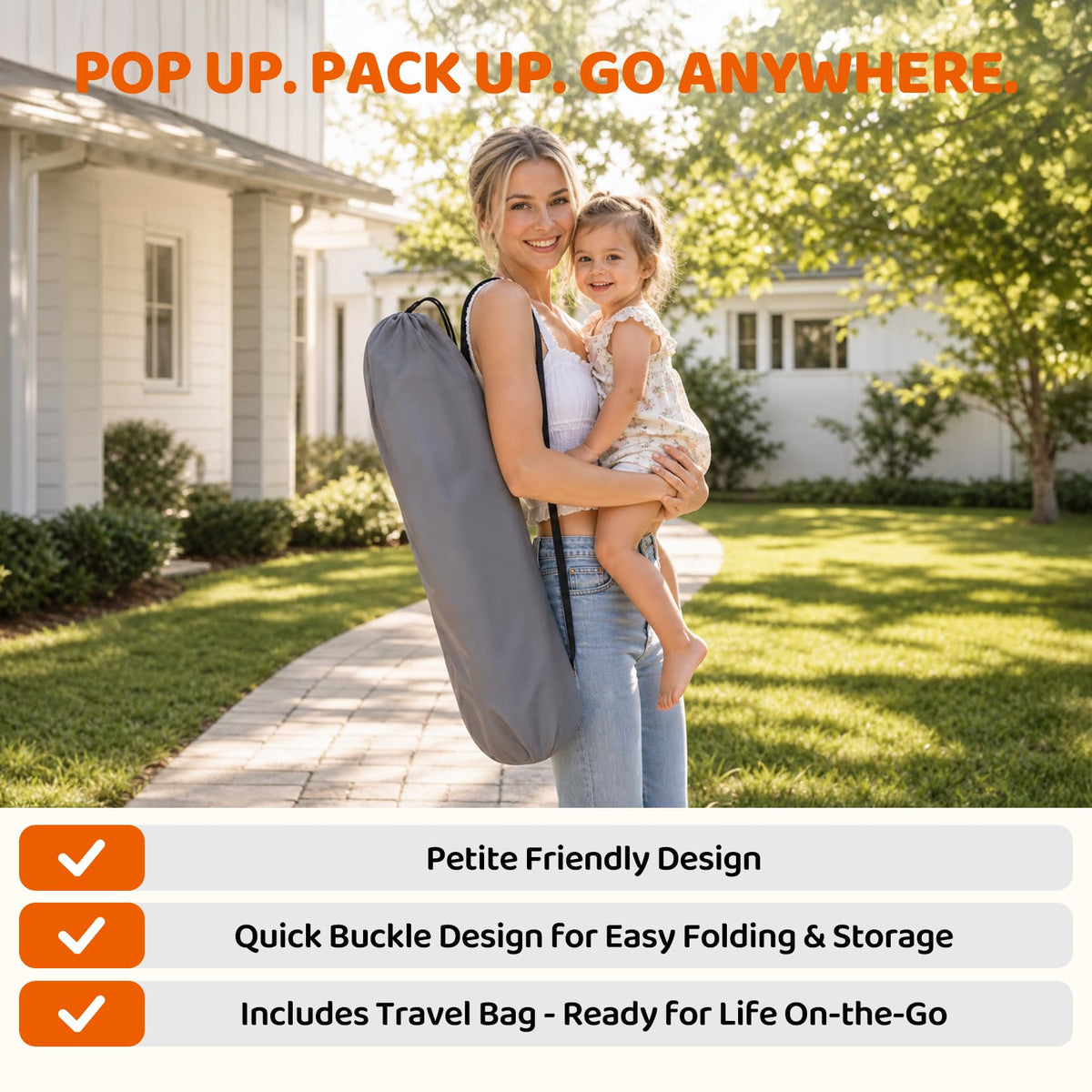 Portable Pop Up Playpen with Canopy X969735