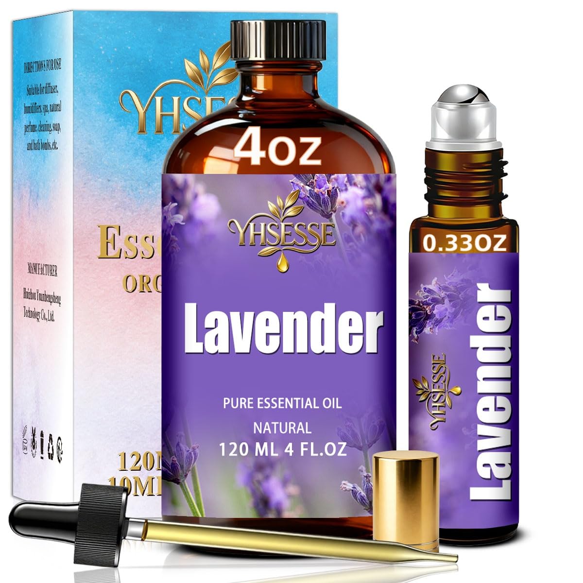 Lavender 4 Fl Oz and Sweet Orange 16 Fl Oz Essential Oil W98221