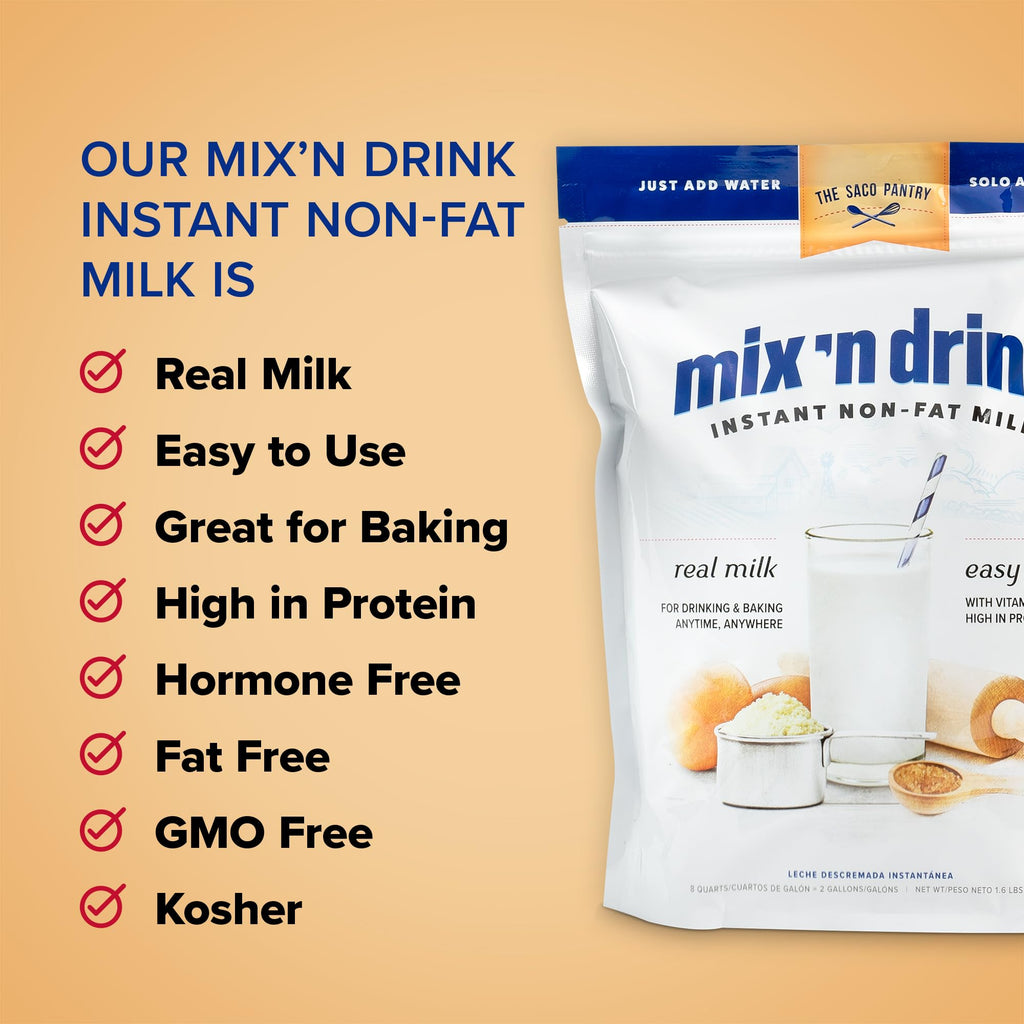 Instant Skim Milk, Fat-Free, Makes 10 Gallons Z9399