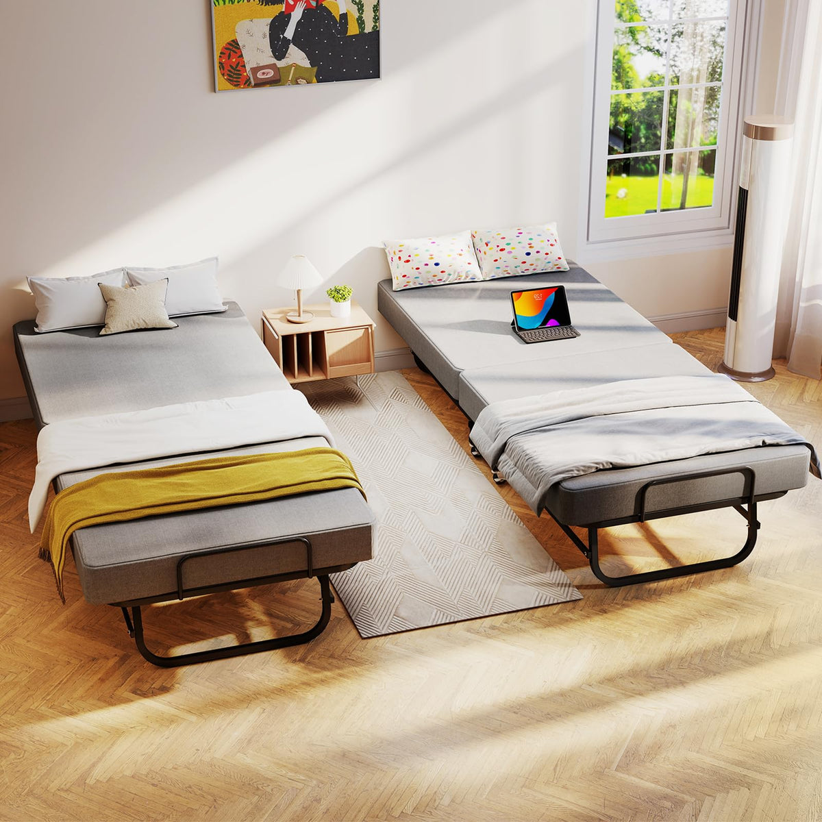 Folding Bed Portable Roll Away Bed 75" x 31" H7766