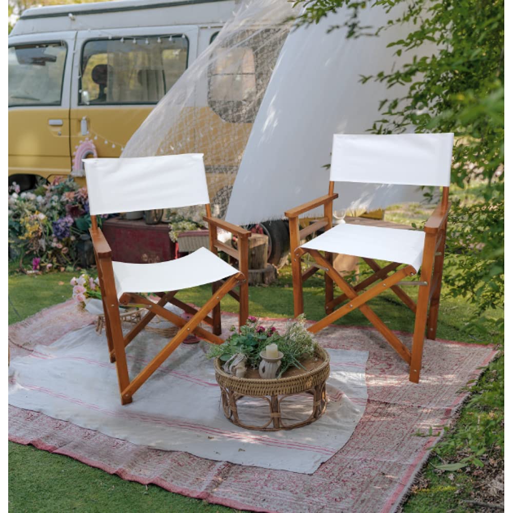 Black Canvas Director's Chair 2pcs Set G96172