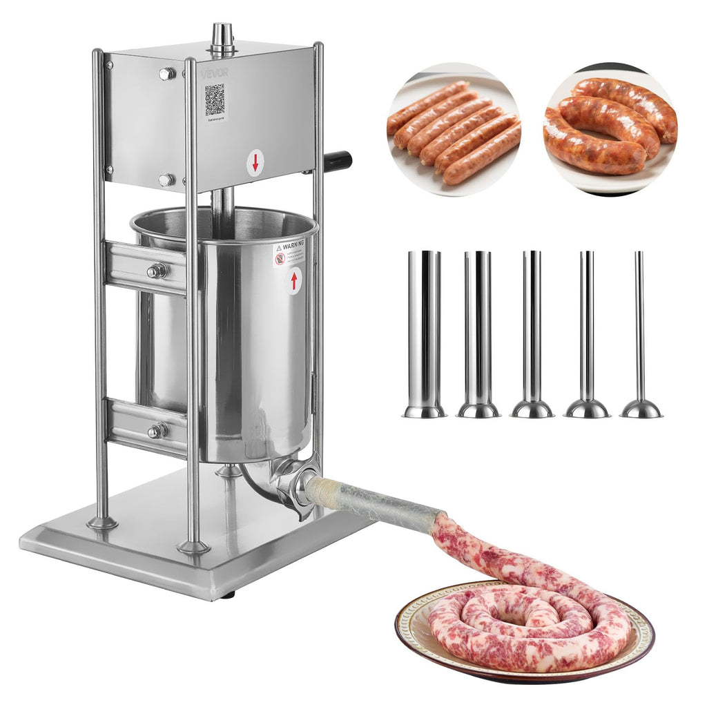 10 L Stainless Steel Vertical Manual Sausage Stuffer V453798