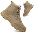 Mid Top Fur Lined Suede Leather Waterproof Military Tactical Boots F7015