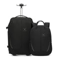 Rolling Backpack with Wheels 43L Jet Black I541