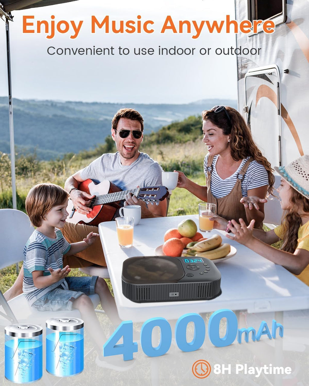 Portable Dual Stereo CD Player Black E142316