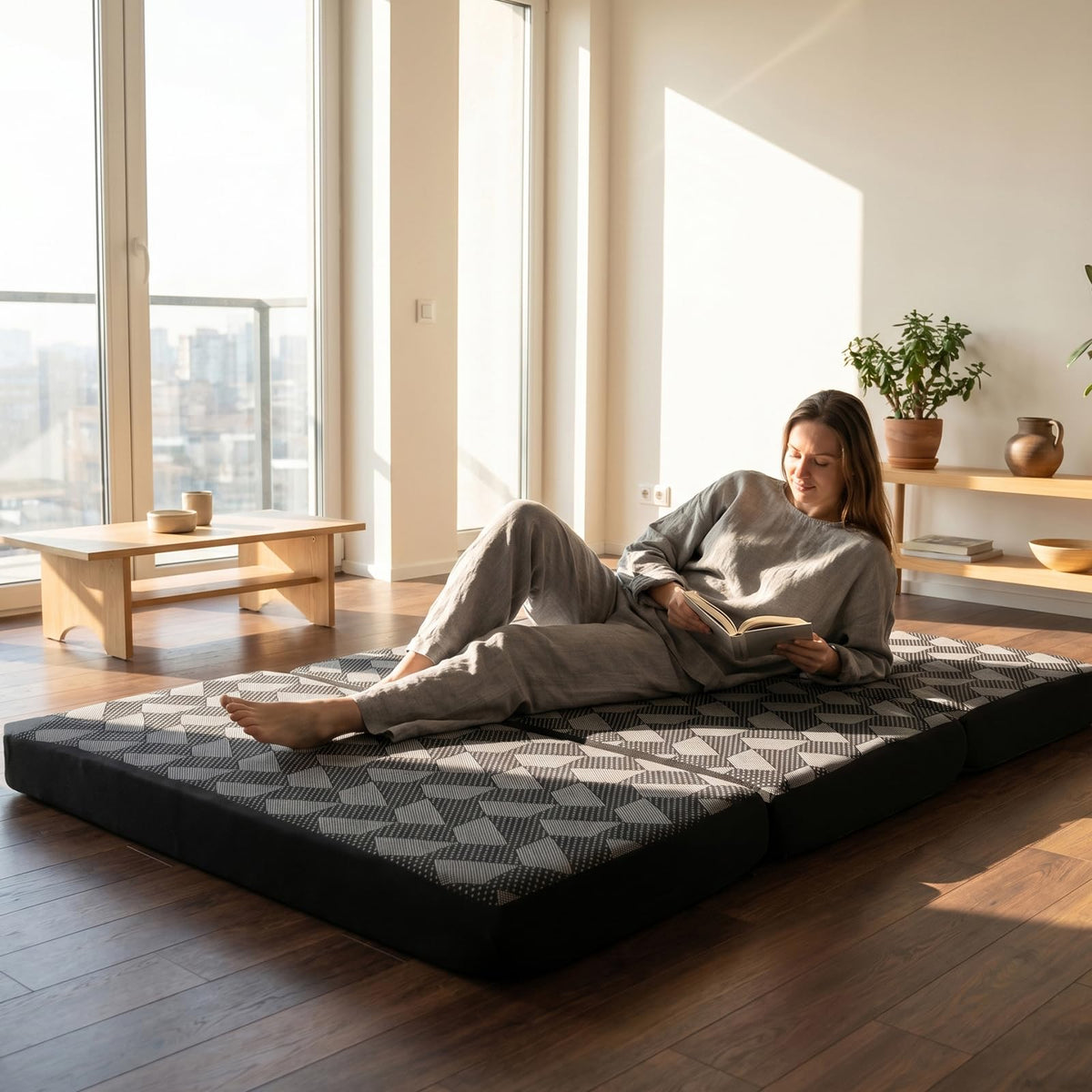 Memory Foam Tri Folding Mattress G6433