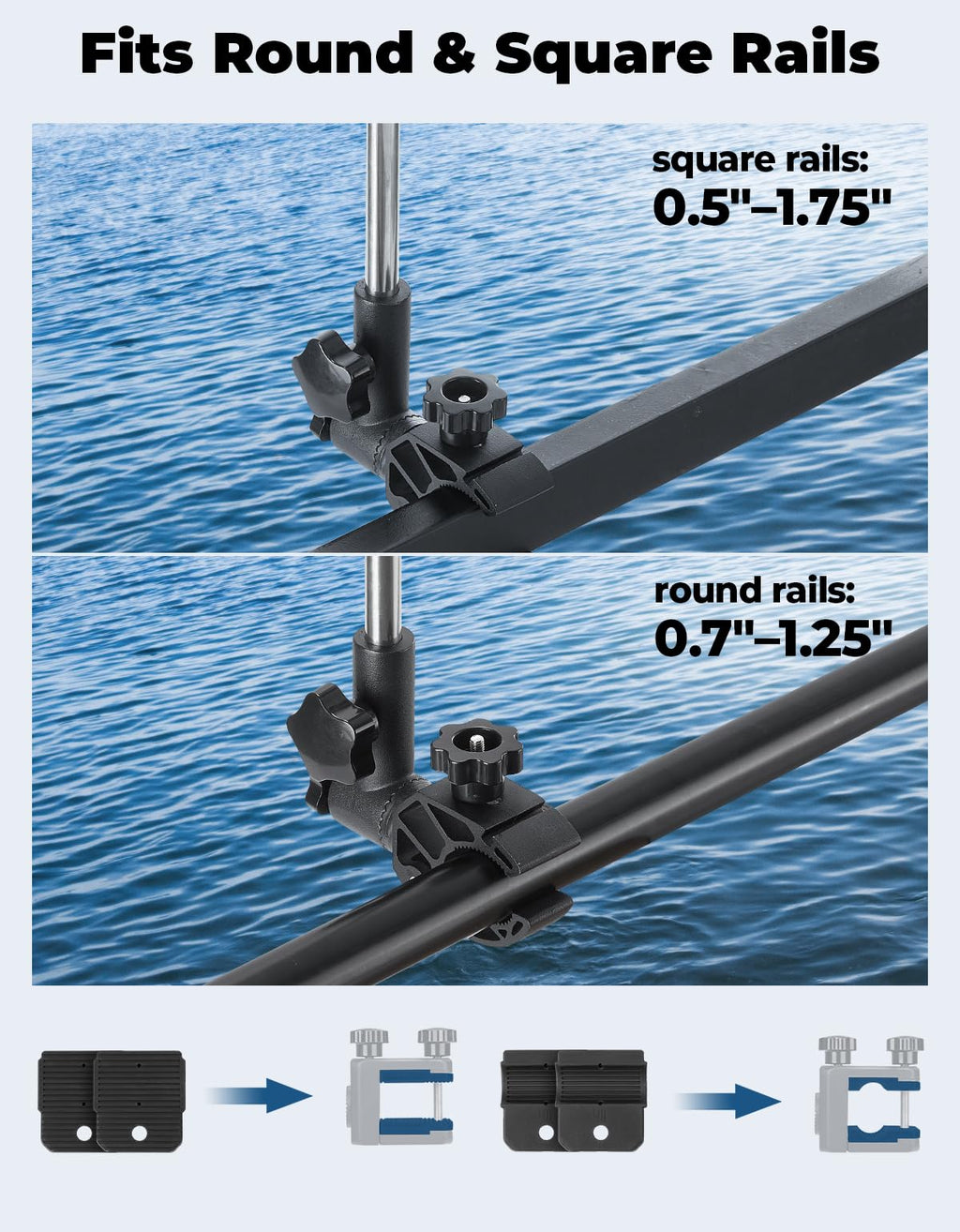 Stainless Steel 360° Rotating Boat Flag Pole Holder F88438
