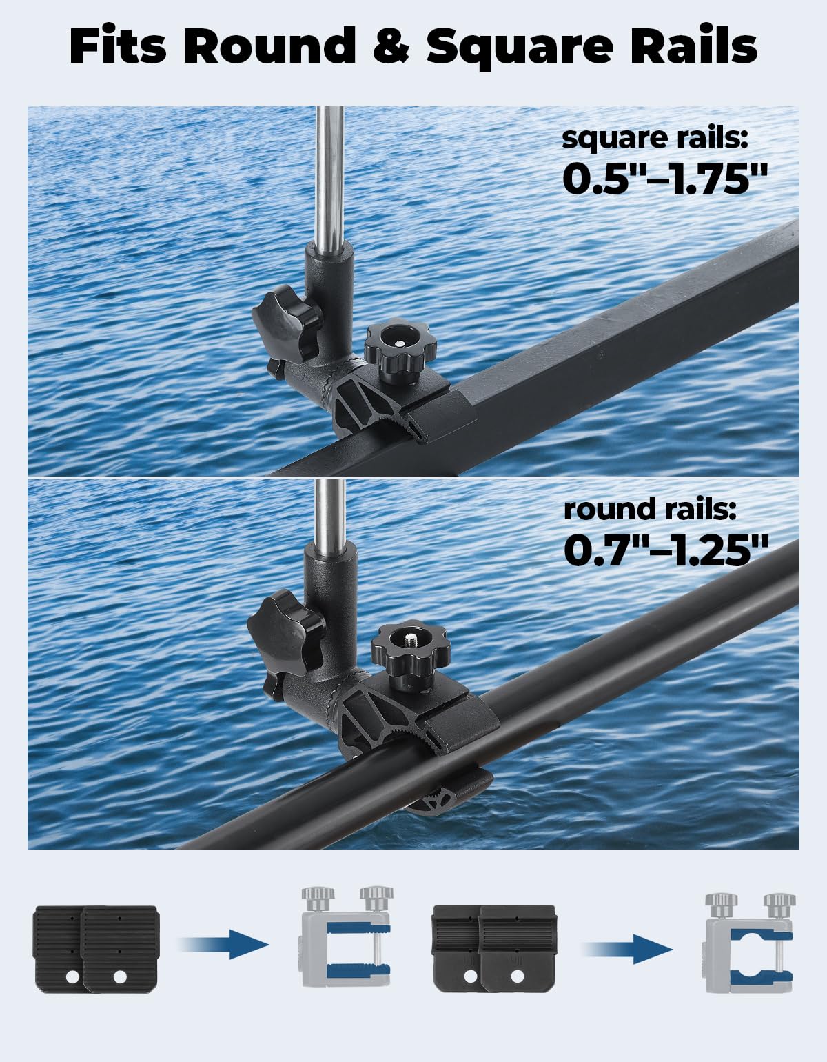Stainless Steel 360° Rotating Boat Flag Pole Holder F88438