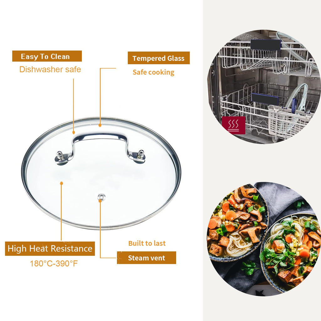 8-inch Tempered Glass Lid I7869