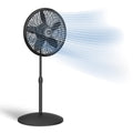 Adjustable Pedestal Fan 18” Black E476