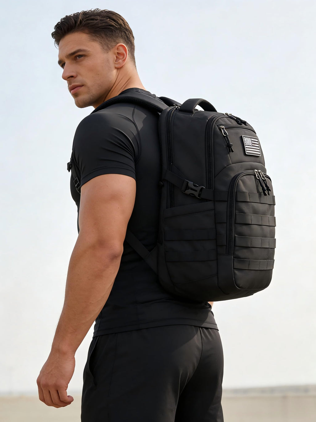 Black Small Tactical Backpack D22177