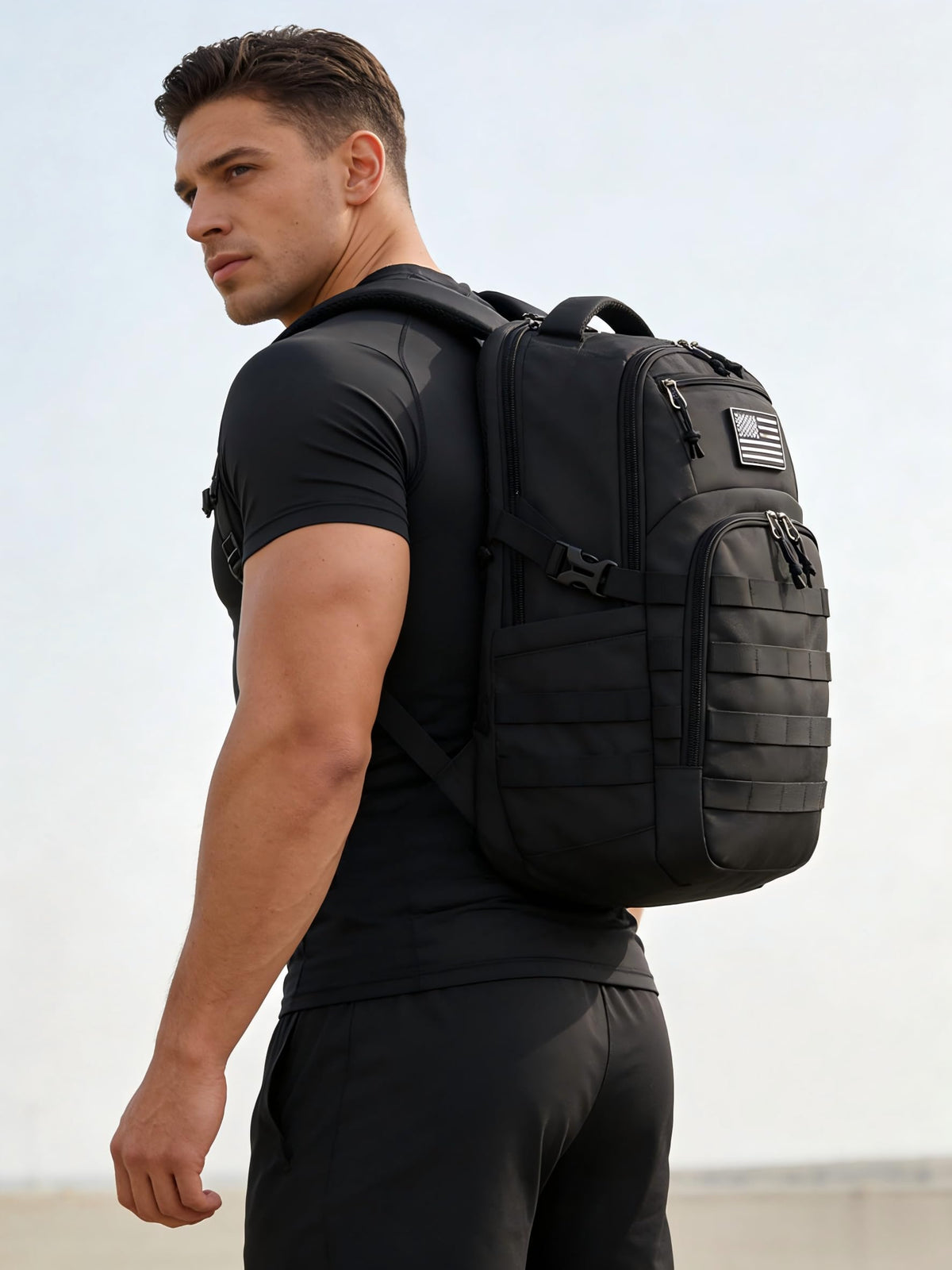 Black Small Tactical Backpack D22177