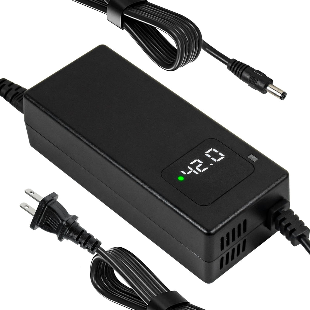 42V 3A Lithium Battery Charger with Display and Built-in Fan A5394