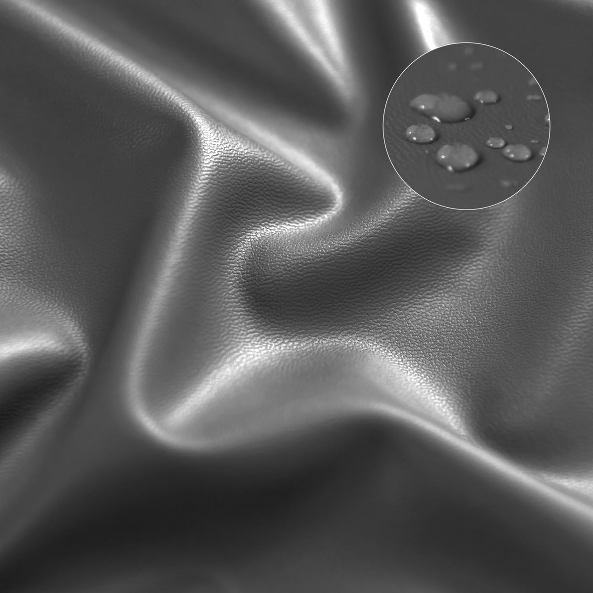 Set of 6 Black Pu Leather Dining Chair Cover M915891