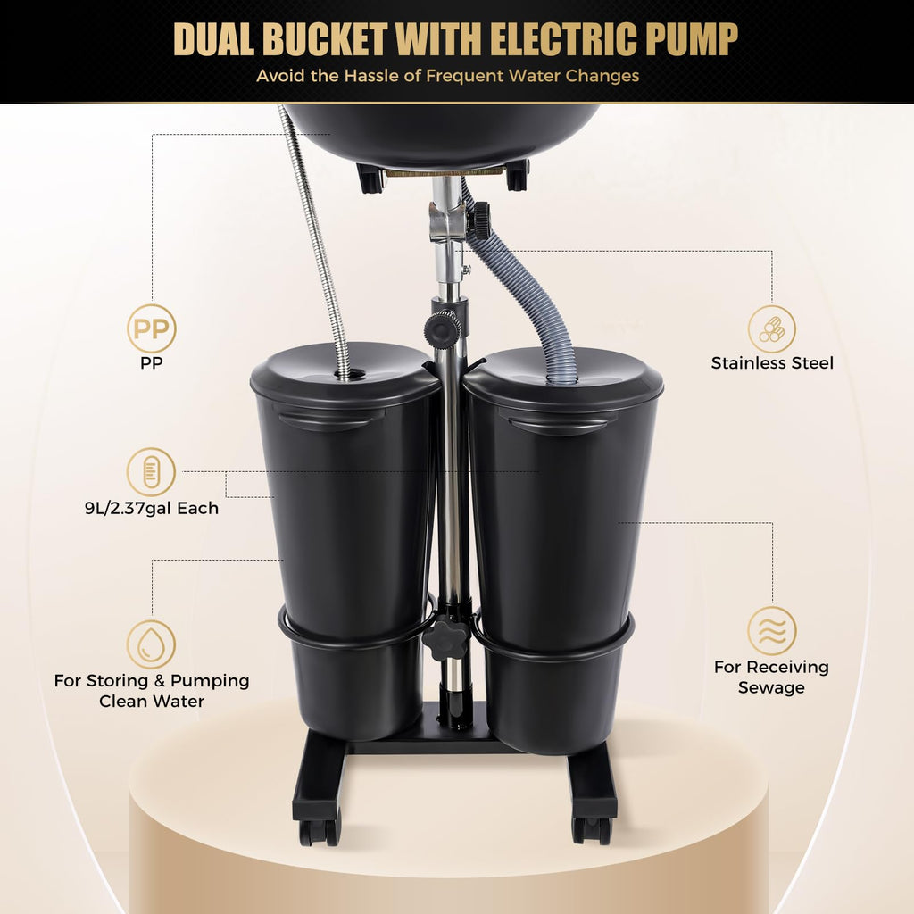 Portable Shampoo Bowl with Electric Pump I1346