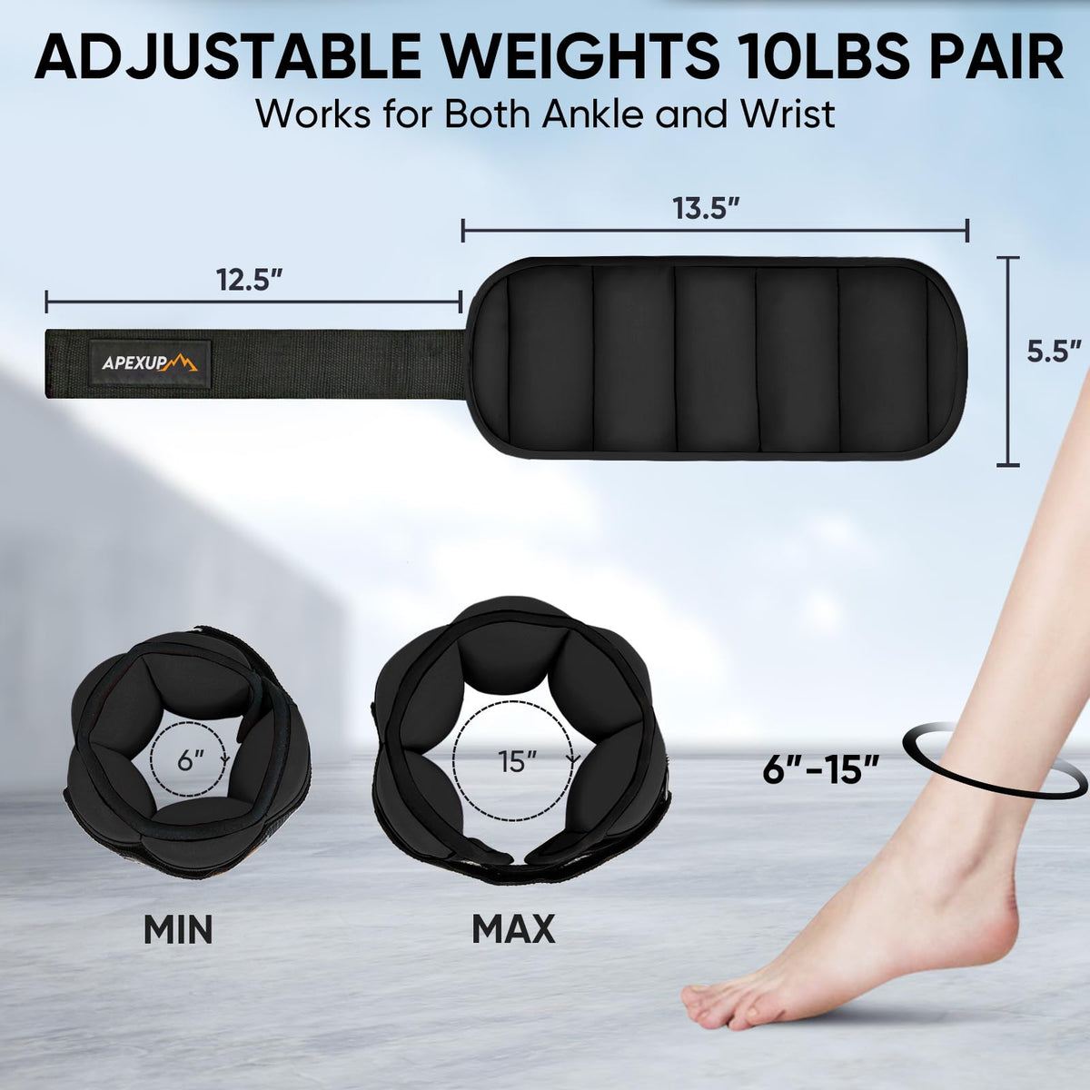 Adjustable Ankle Weights and Weighted Vest I20164