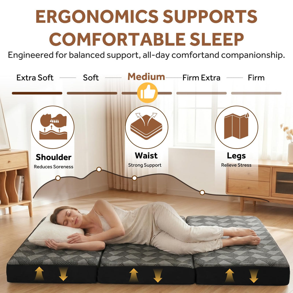 Memory Foam Tri Folding Mattress G6433