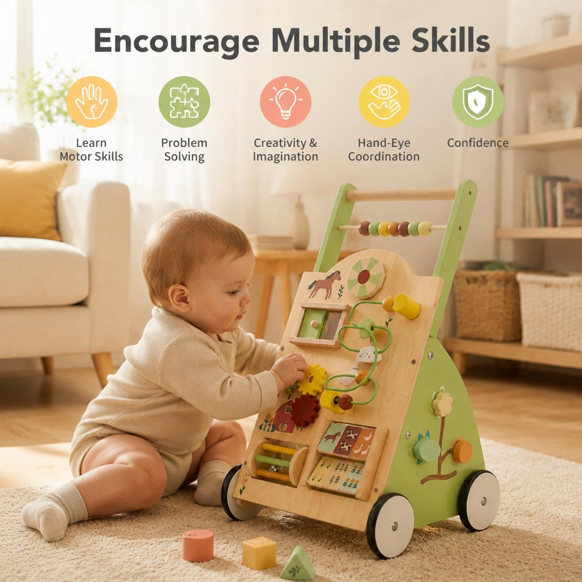 Wooden Baby Push Walker B387