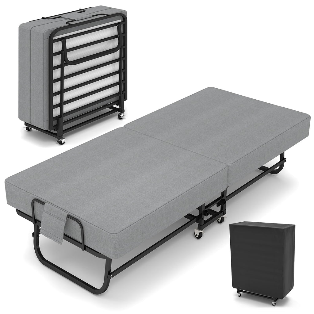 Folding Bed Portable Roll Away Bed 75" x 31" H7766