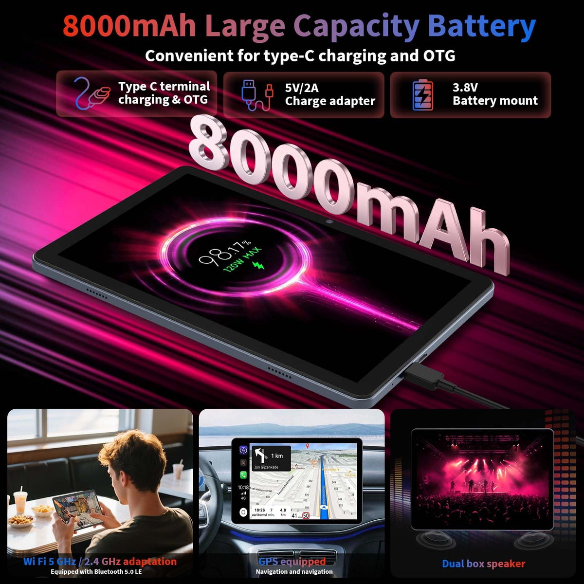 10 inch Android Tablet with Keyboard S8433
