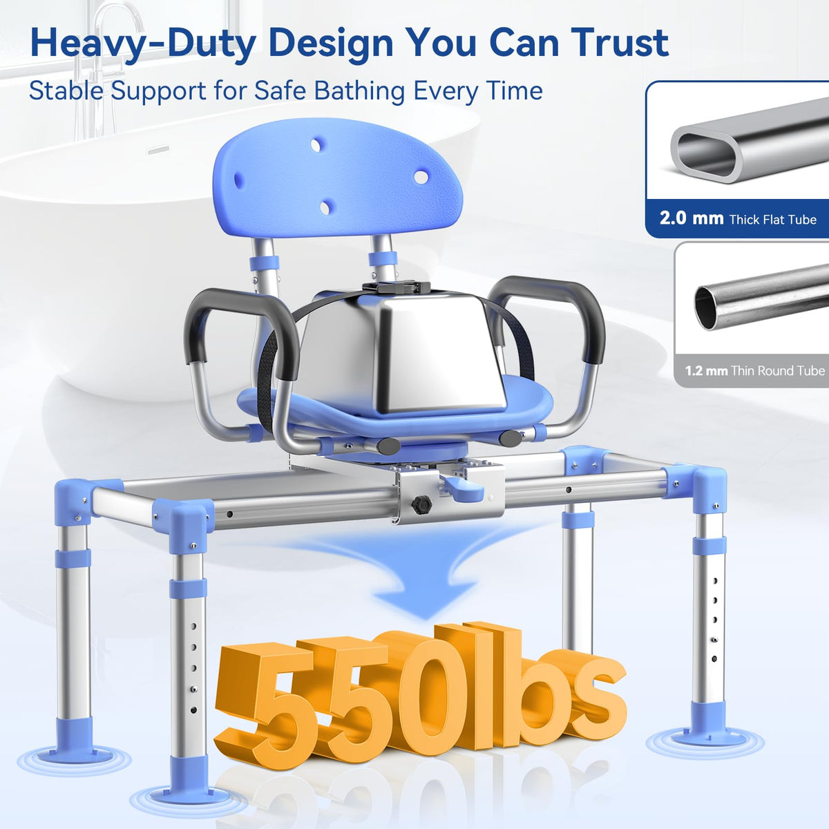 Sliding Shower Chair Tub Transfer Bench Y807