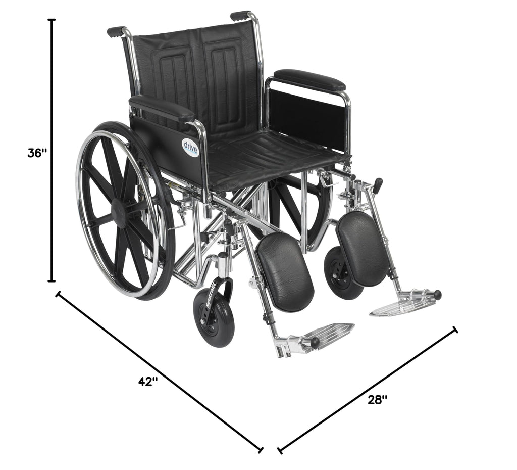 Black Bariatric Transport Wheelchair E721049