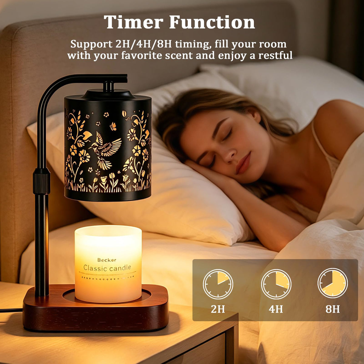 Candle Warmer Lamp with Timer & Dimmer M286899