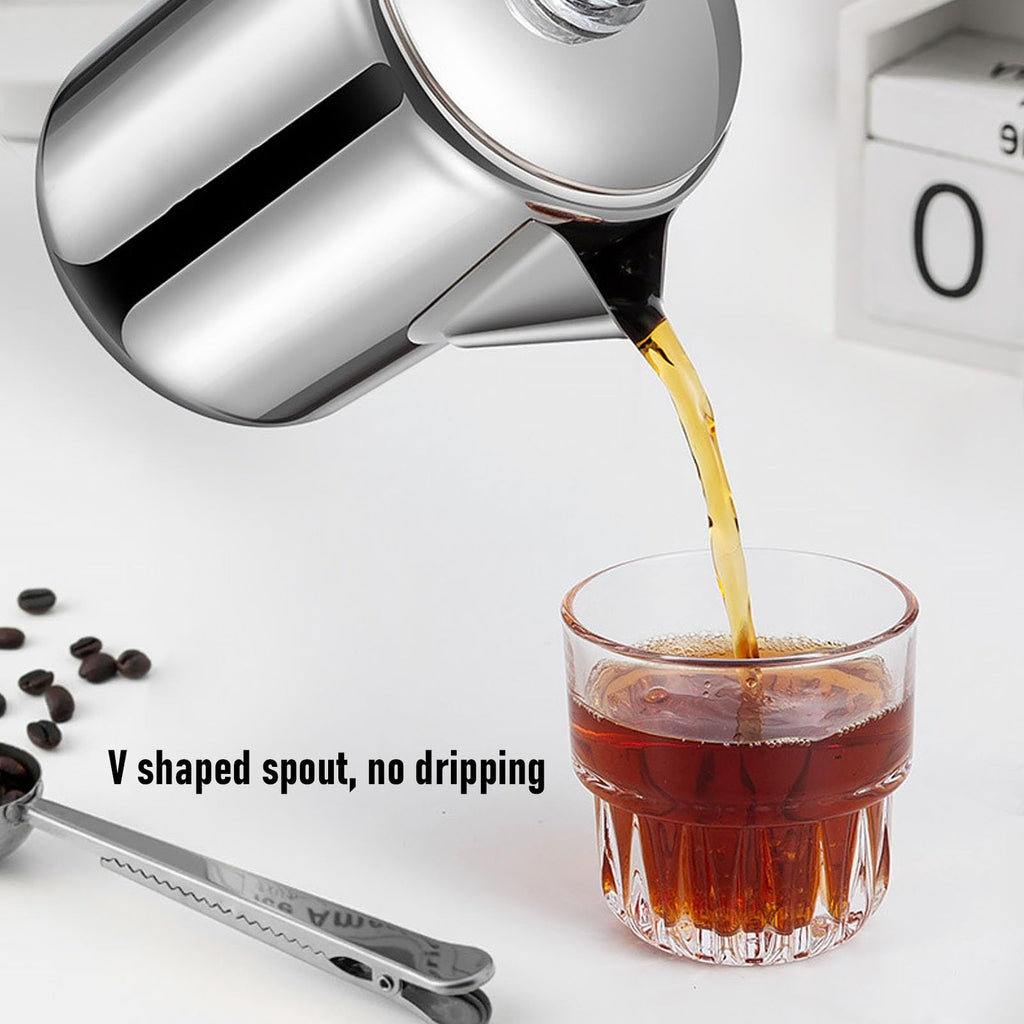 Stainless Steel 12 Cup Stovetop Coffee Pot H622736