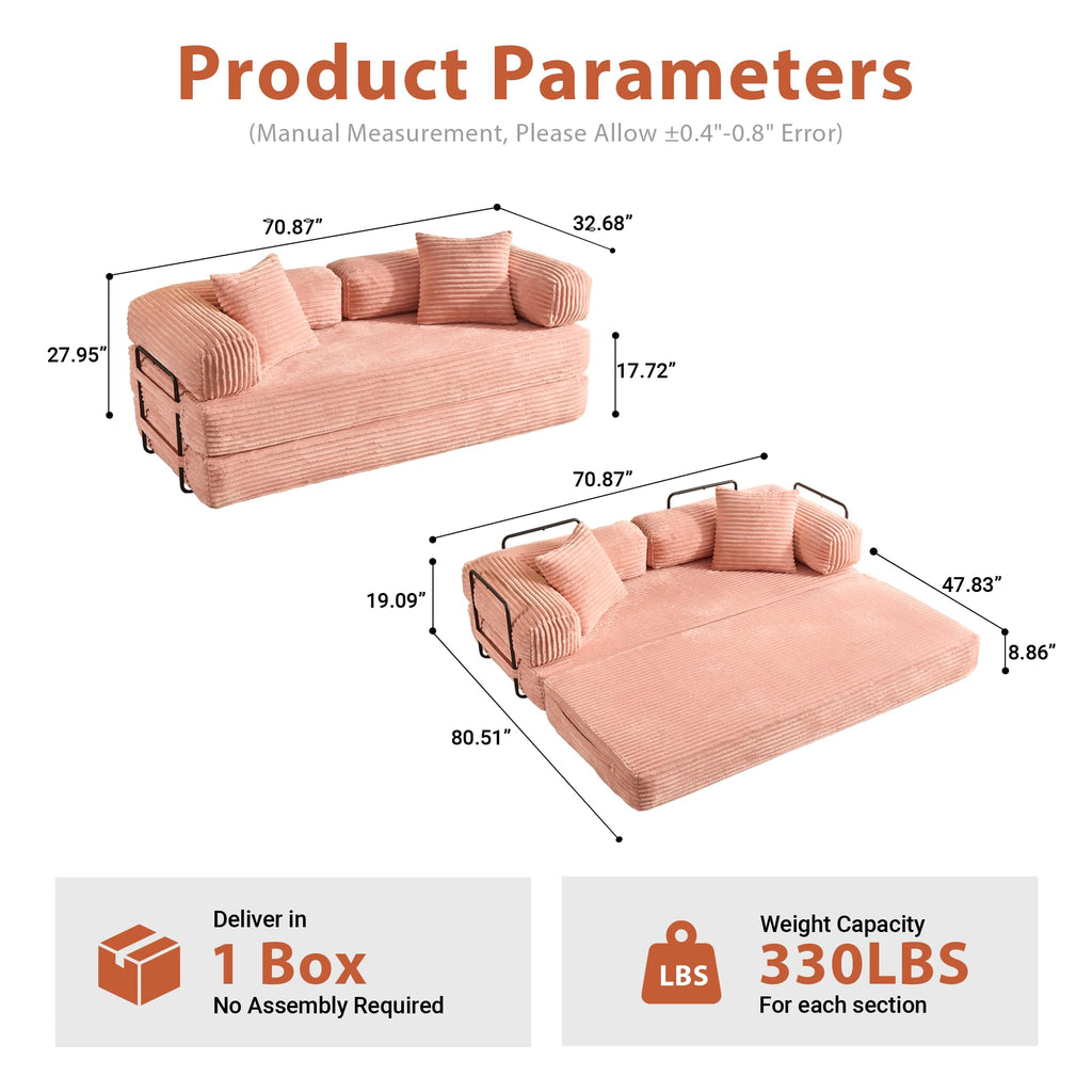 Convertible Futon Sofa Bed L226