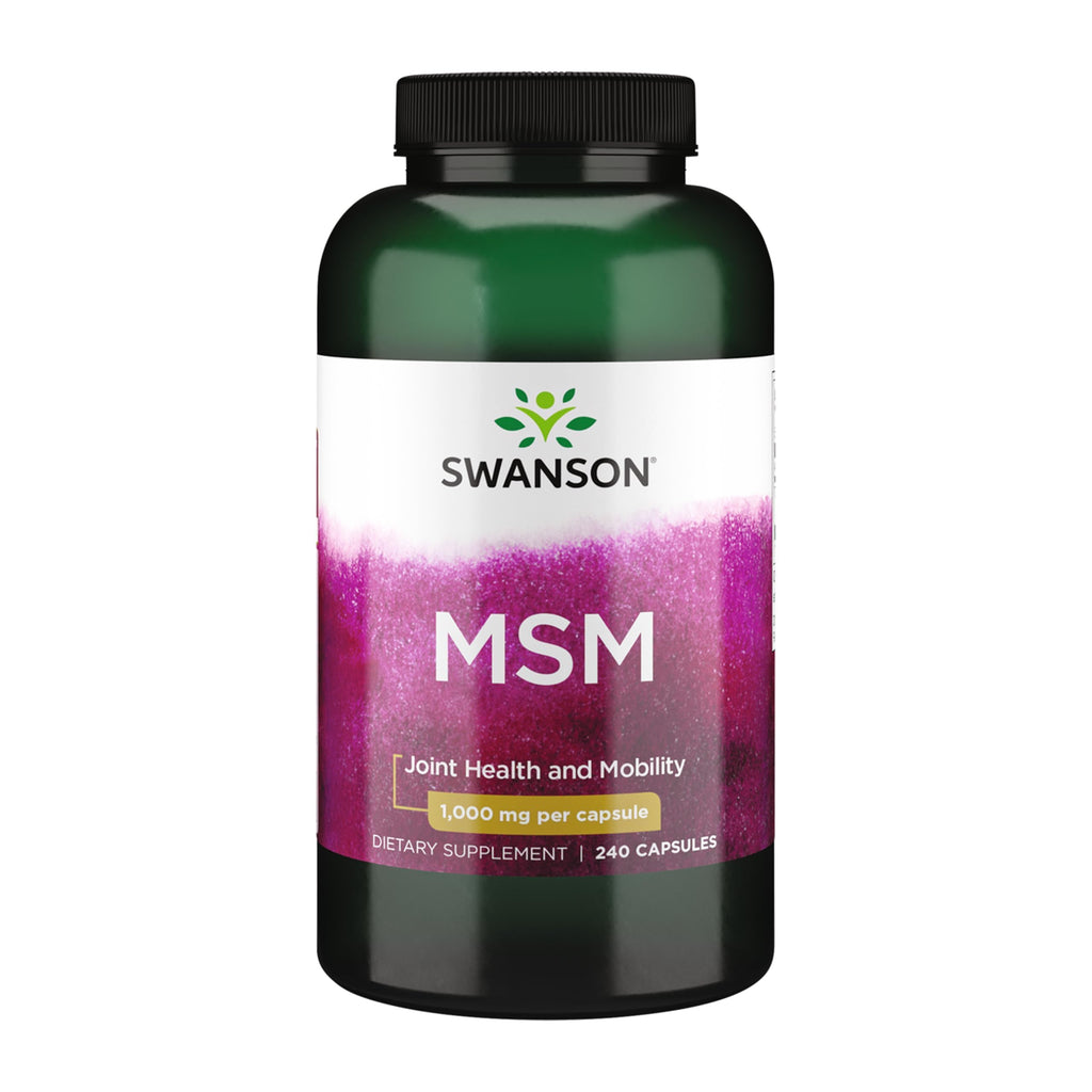 MSM Joint Health Supplement, 1000 mg, 240 Capsules H582670