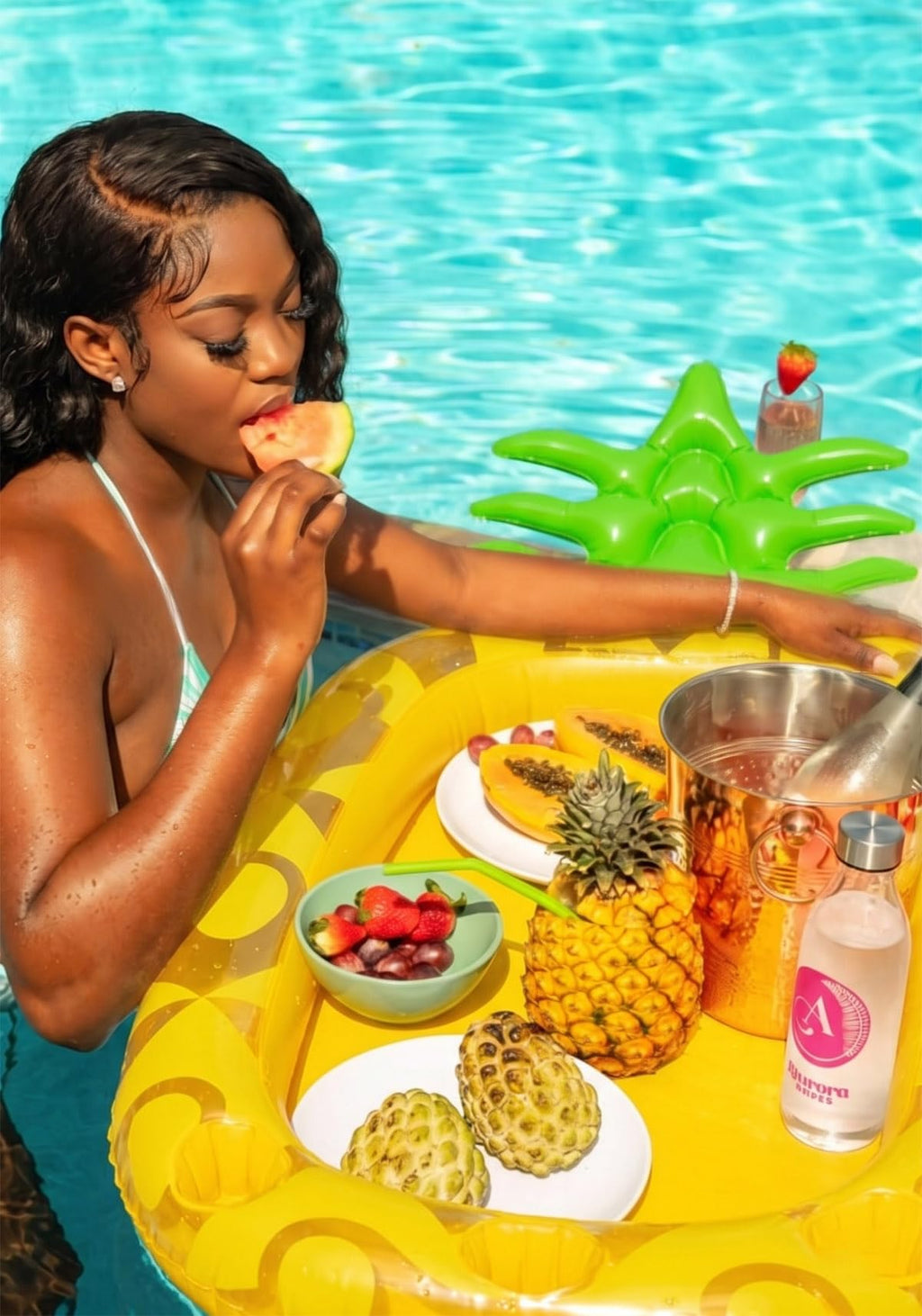 Inflatable Pineapple Drink Holder R225