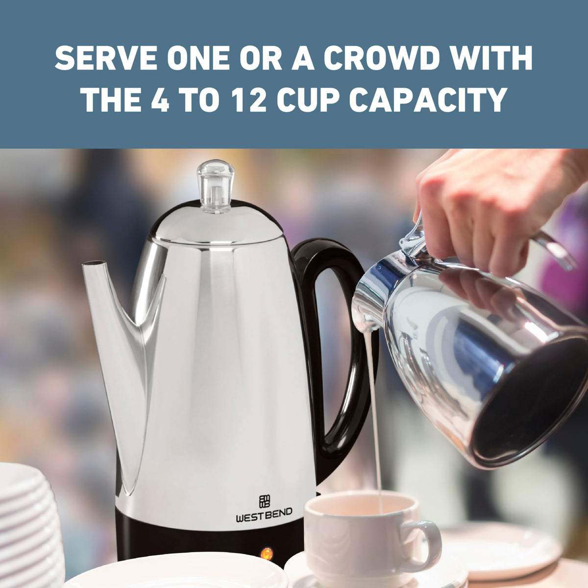 12-Cup Stainless Steel Electric Percolator Coffee Maker R847760