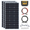 300 Watt 12 Volt Monocrystalline Solar Panel Kit with 30A Charge Controller T432456