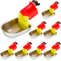 8 Pack Stainless Steel Auto Fill Chicken Waterer Cups I260