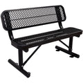 Metal Park Bench with Backrest I815131