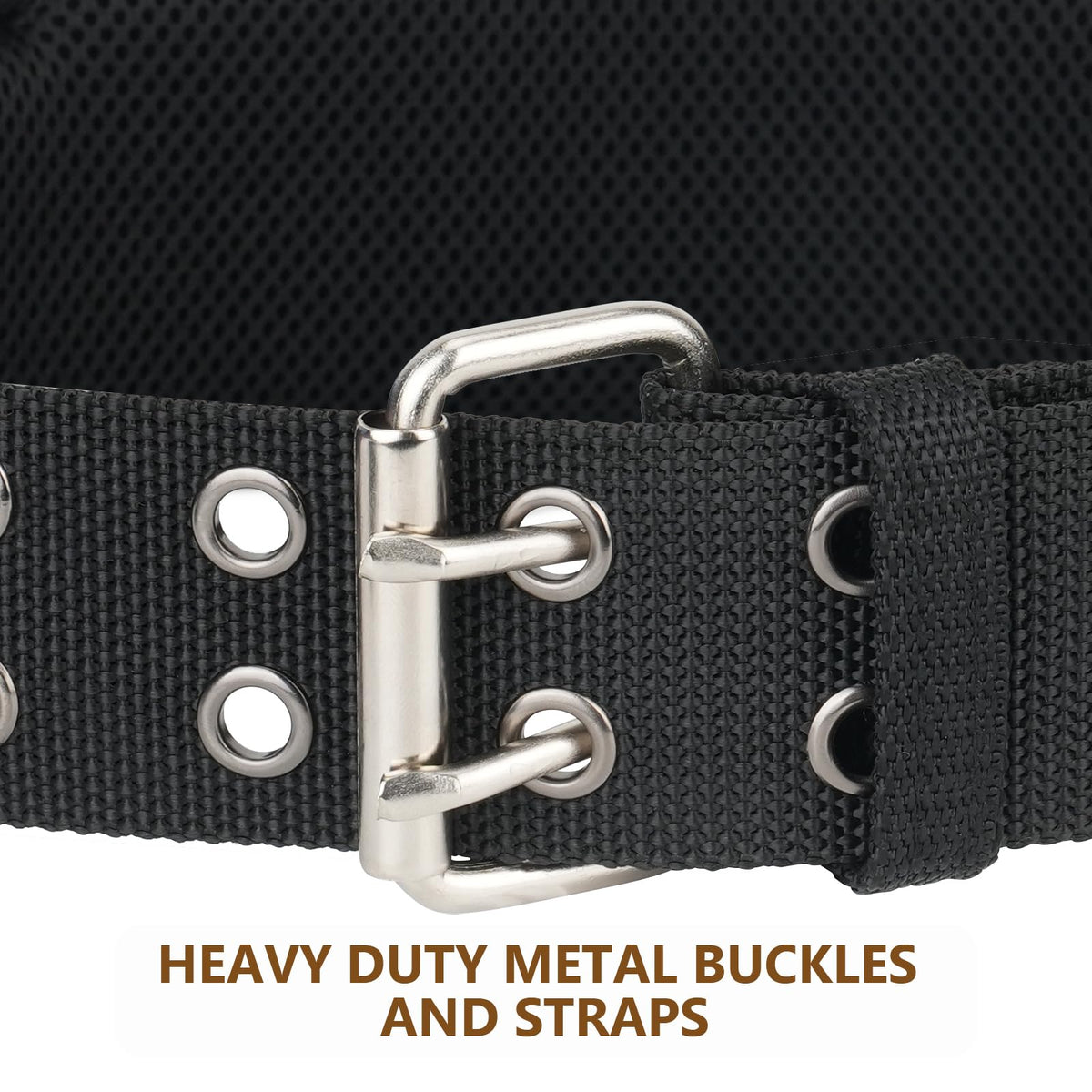 4-Inch Padded Heavy Duty Tool Belt with Suspenders D8700