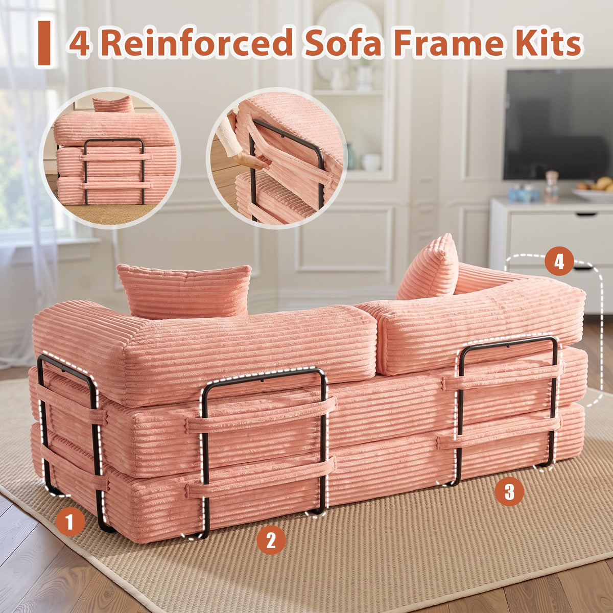 Convertible Futon Sofa Bed L226