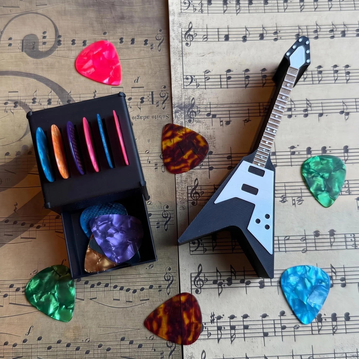 Guitar Picks Holder Box Set X284