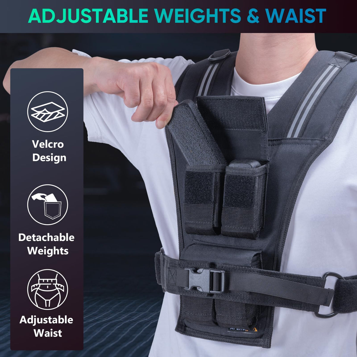 Adjustable Ankle Weights and Weighted Vest I20164