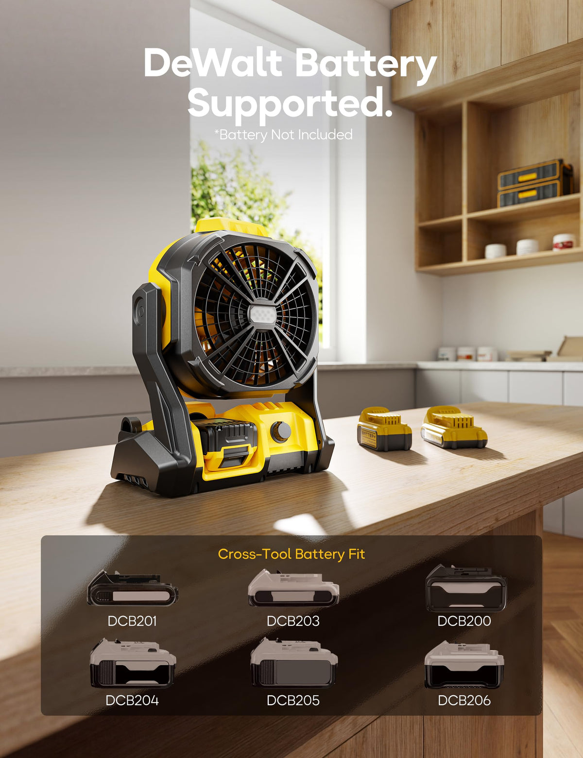 Battery Operated Fan with LED Lights G5907
