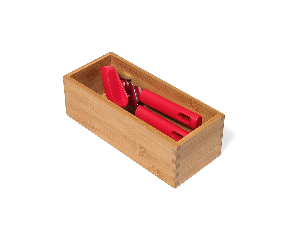 Bamboo Wood Utensil Holder Storage Box P101