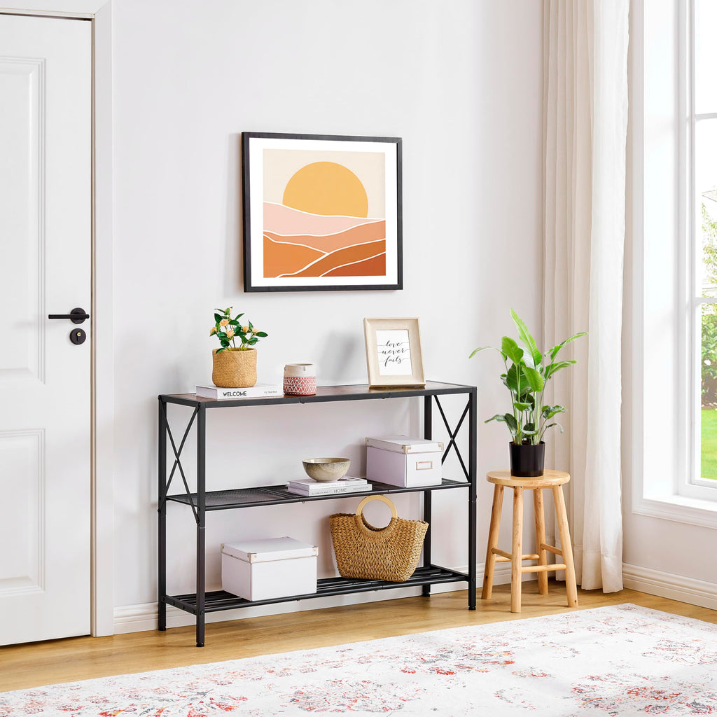 3 Tier Narrow Console Table with Shelves N8161