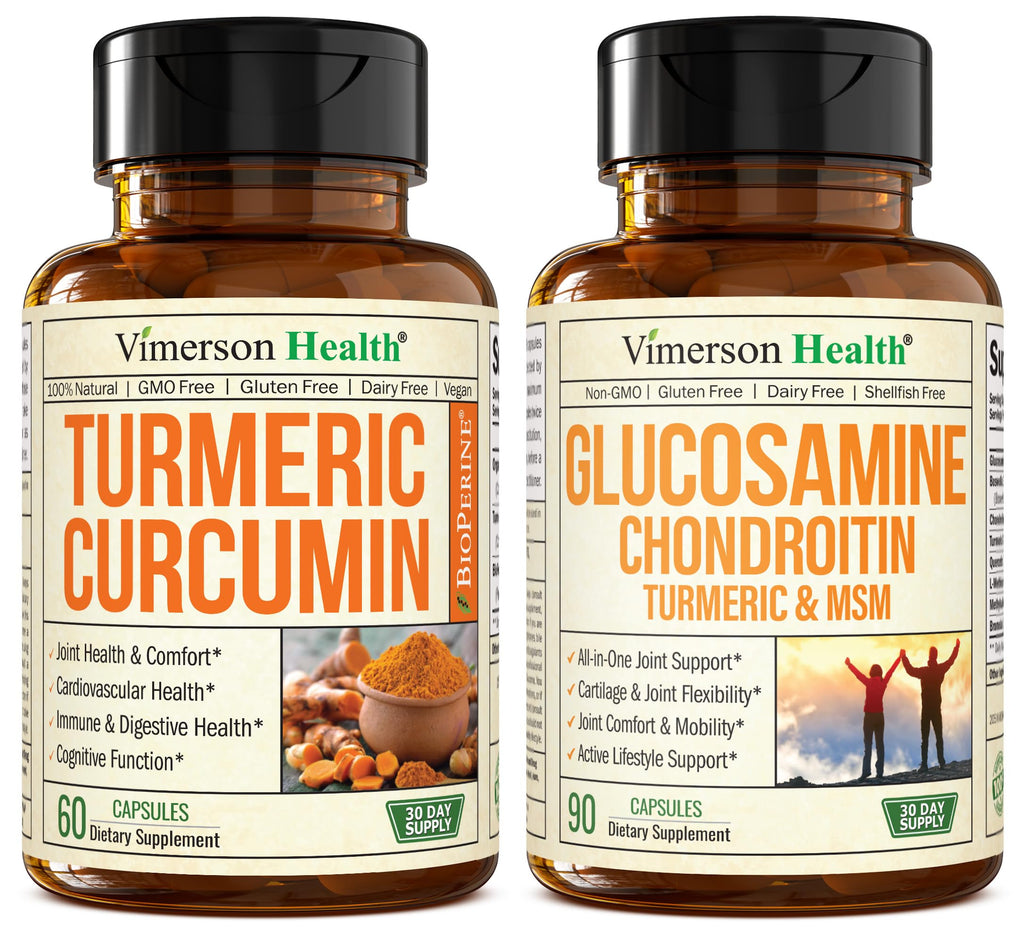 Turmeric Curcumin Glucosamine Chondroitin MSM Supplement F17484