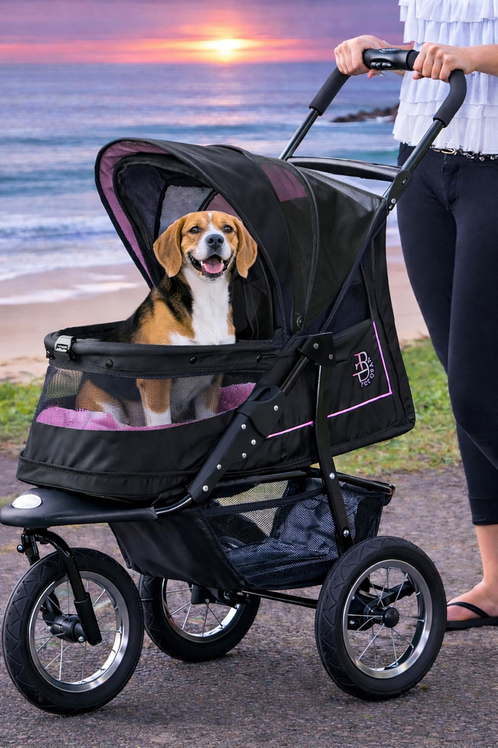 No-Zip Pet Stroller for Cats/Dogs U74921