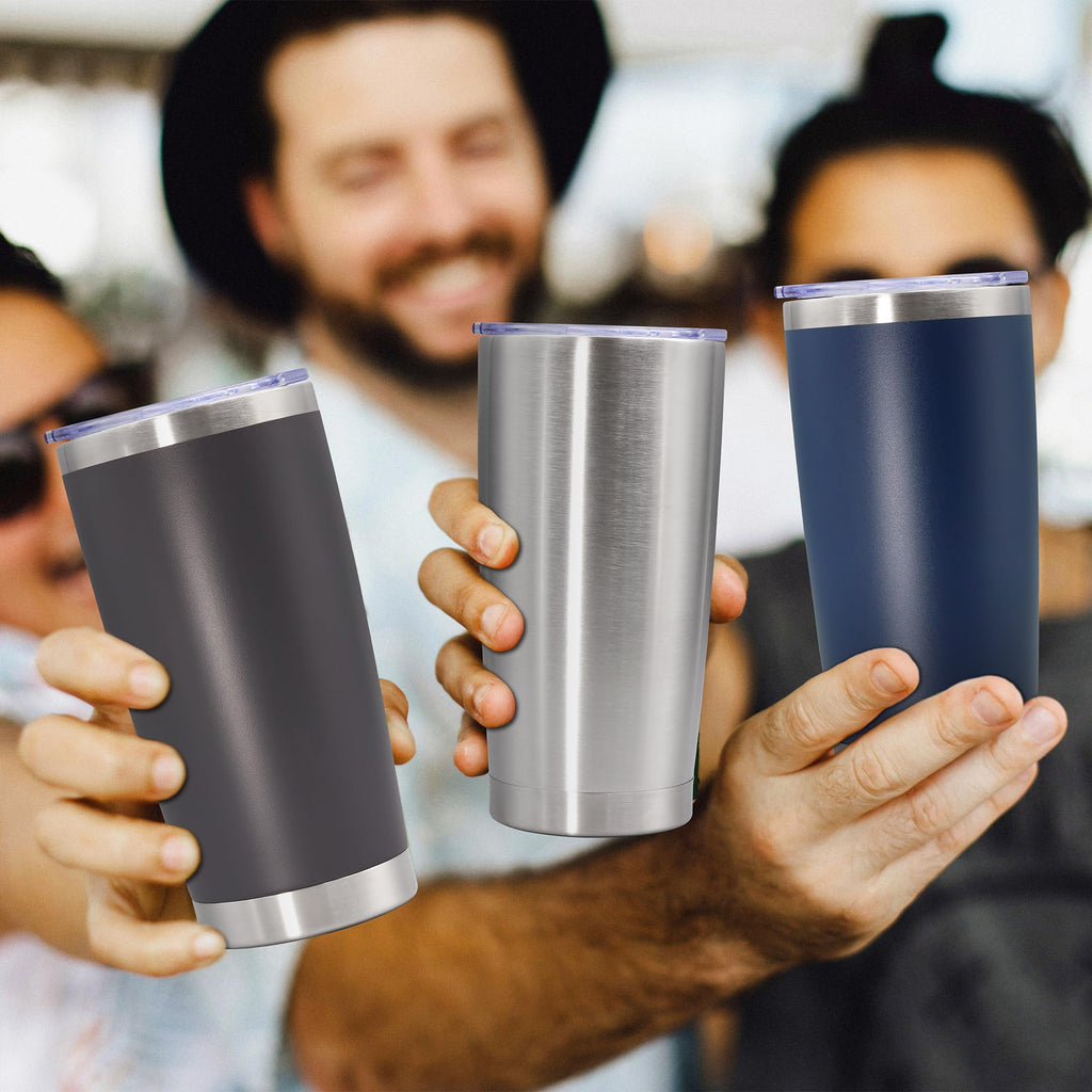 20oz Stainless Steel Tumbler with Lid Navy G655098