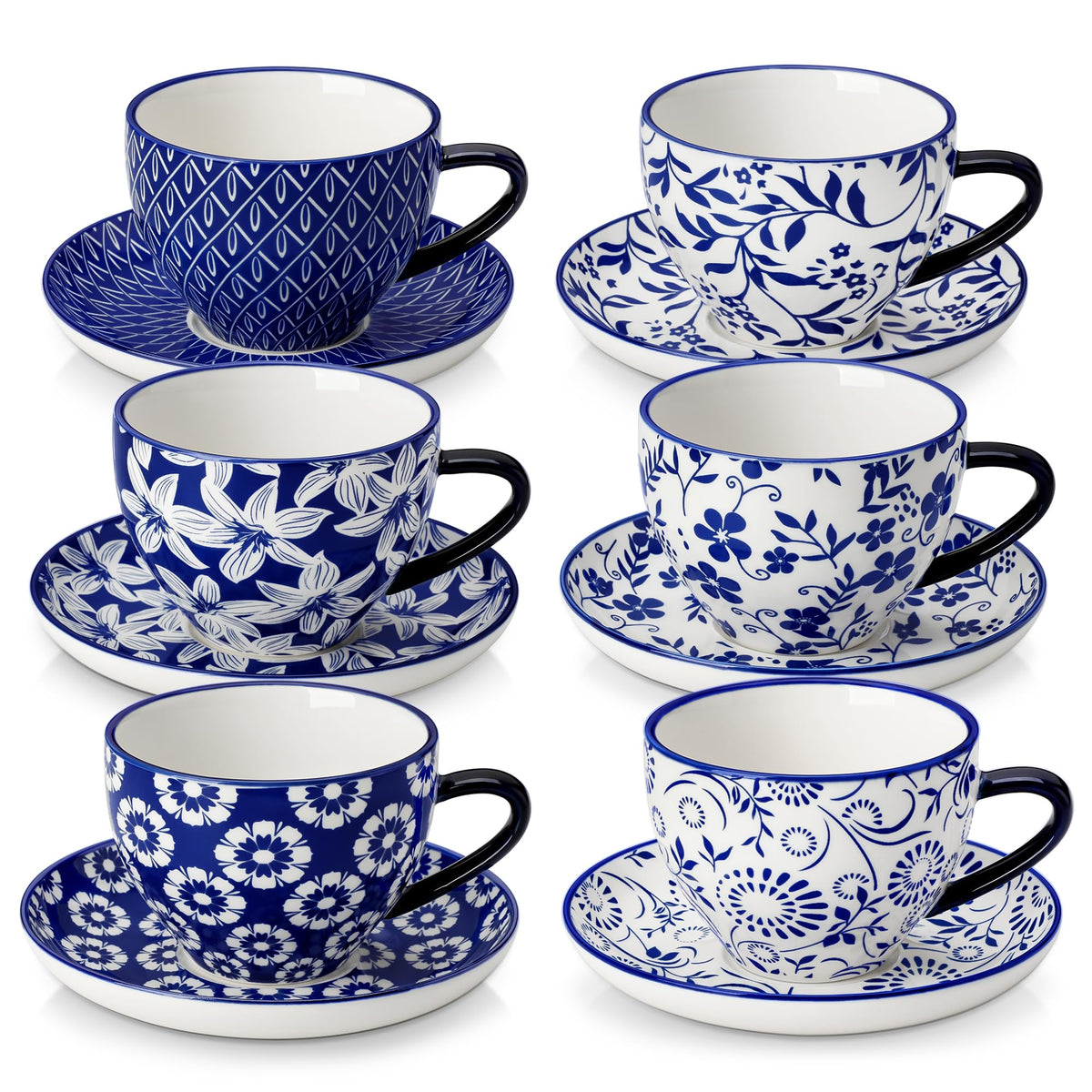 12-Piece Porcelain Pasta Bowls and Espresso Cups Set H868619
